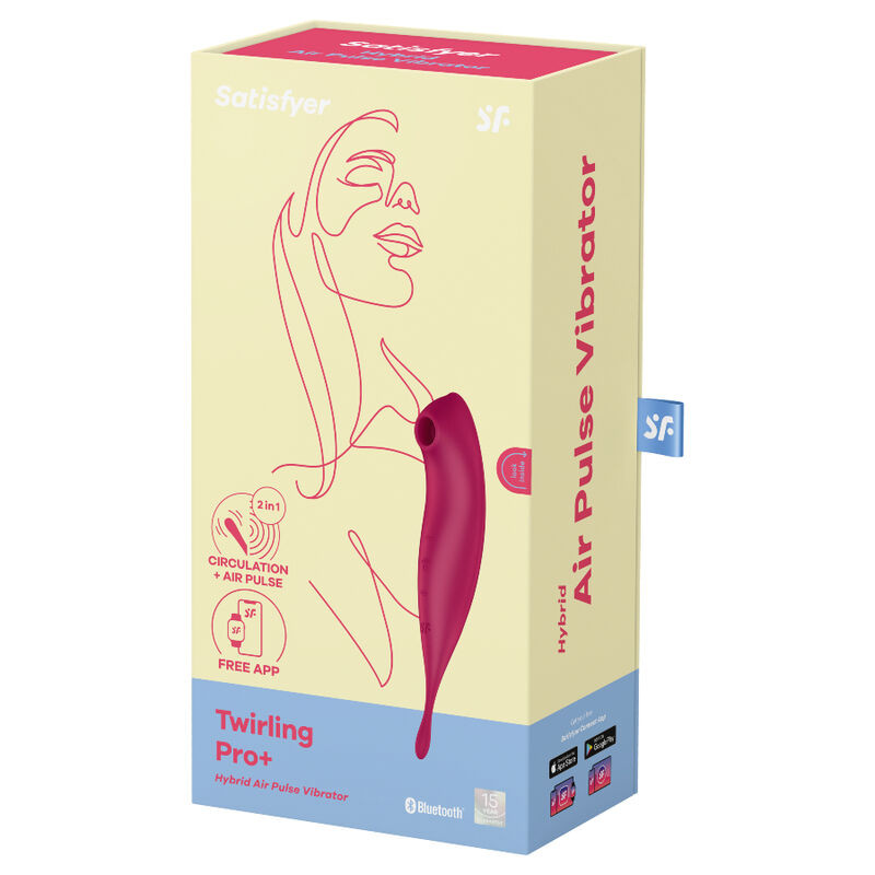 Satisfyer - Application De Stimulateur Et Vibrateur Twirling Pro+ Rouge - Image 3