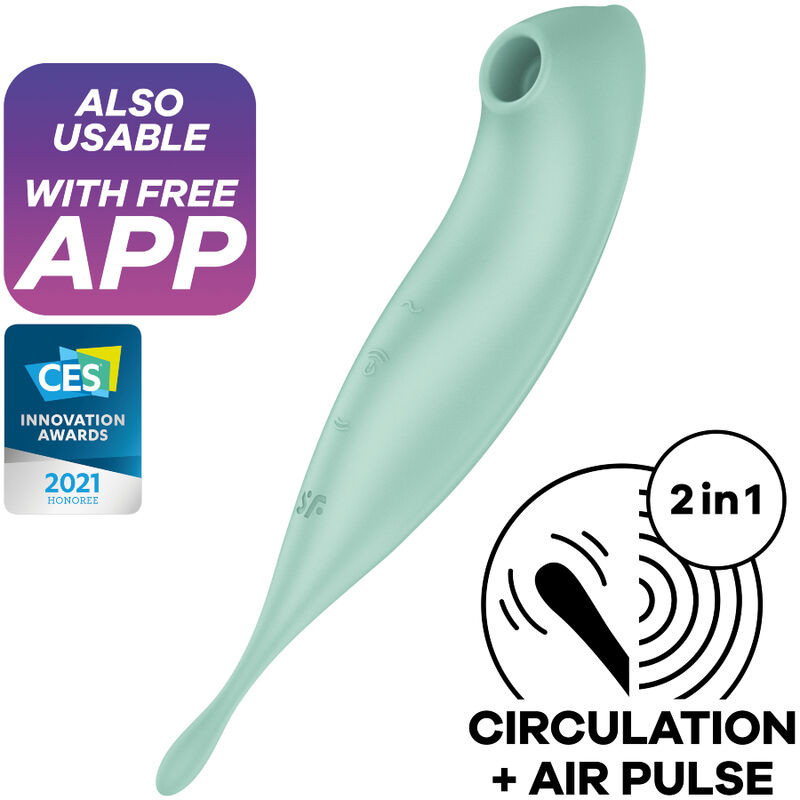 Satisfyer - Application De Stimulateur Et Vibrateur Twirling Pro+ Rouge - Image 4