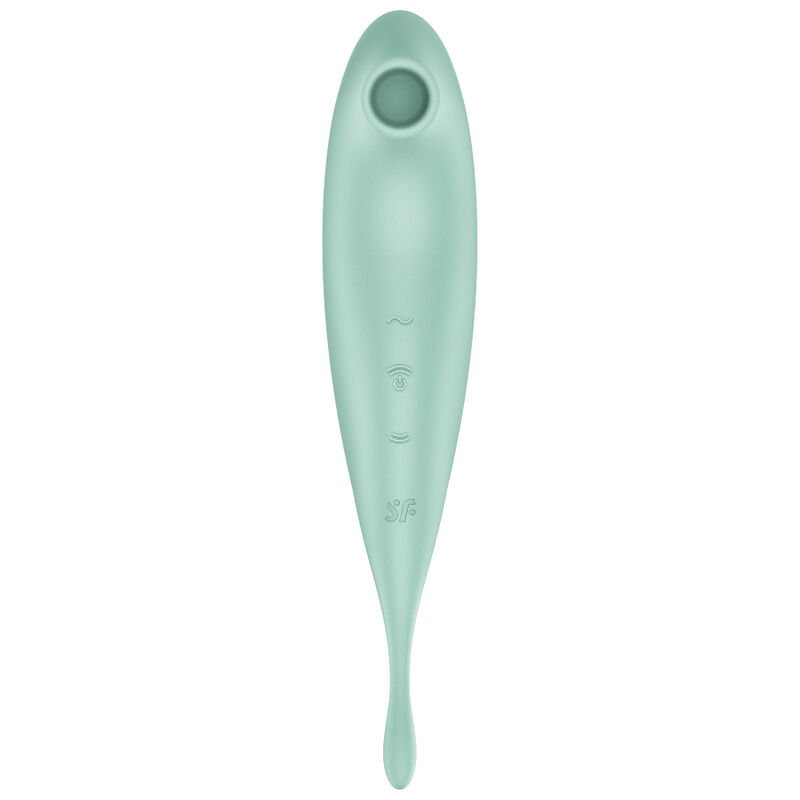 SATISFYER - APPLICATION DE STIMULATEUR ET VIBRATEUR TWIRLING PRO+ VERT - Image 2