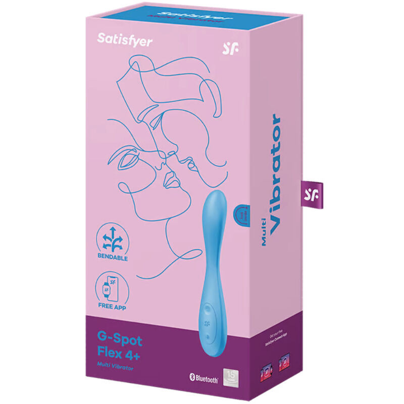 Satisfyer - Application Multi Vibrateur G-Spot Flex 4+ Bleu - Image 4