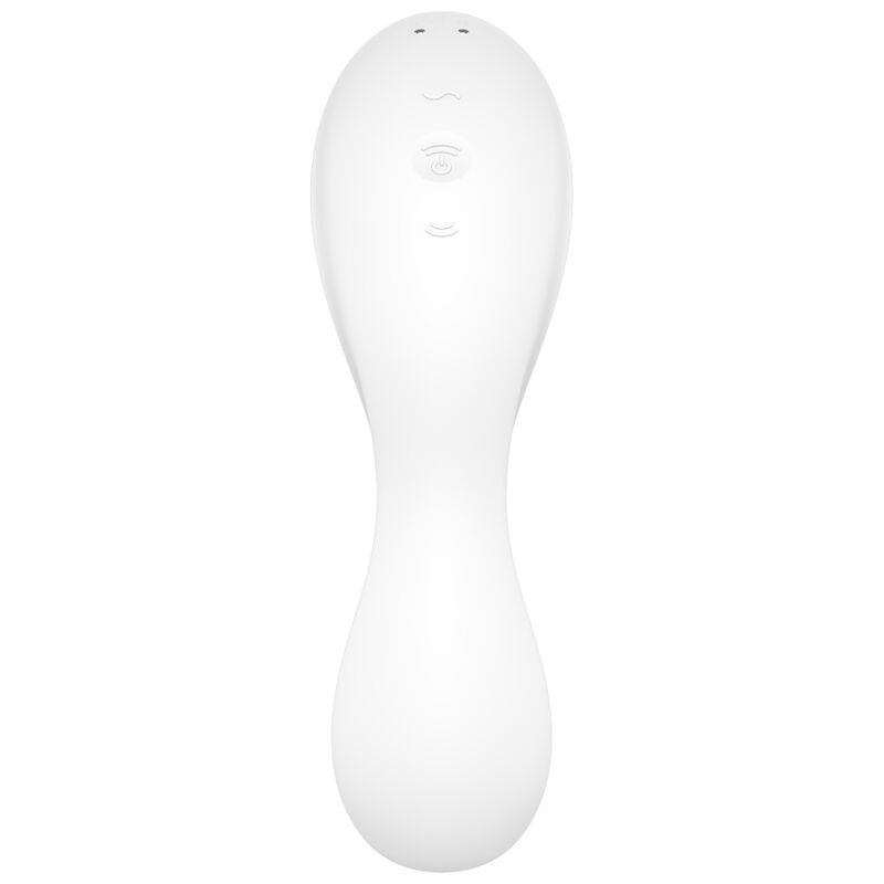 Satisfyer - Application Stimulateur Et Vibrateur Curvy Trinity 5 Blanc - Image 3
