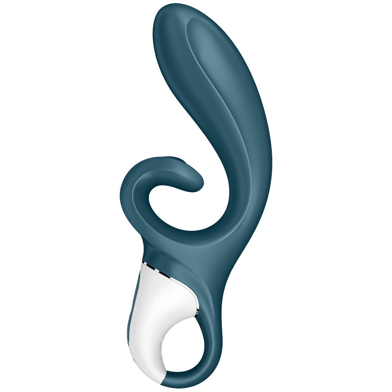 SATISFYER - APPLICATION VIBRATEUR HUG ME RABBIT BLEU - Image 2
