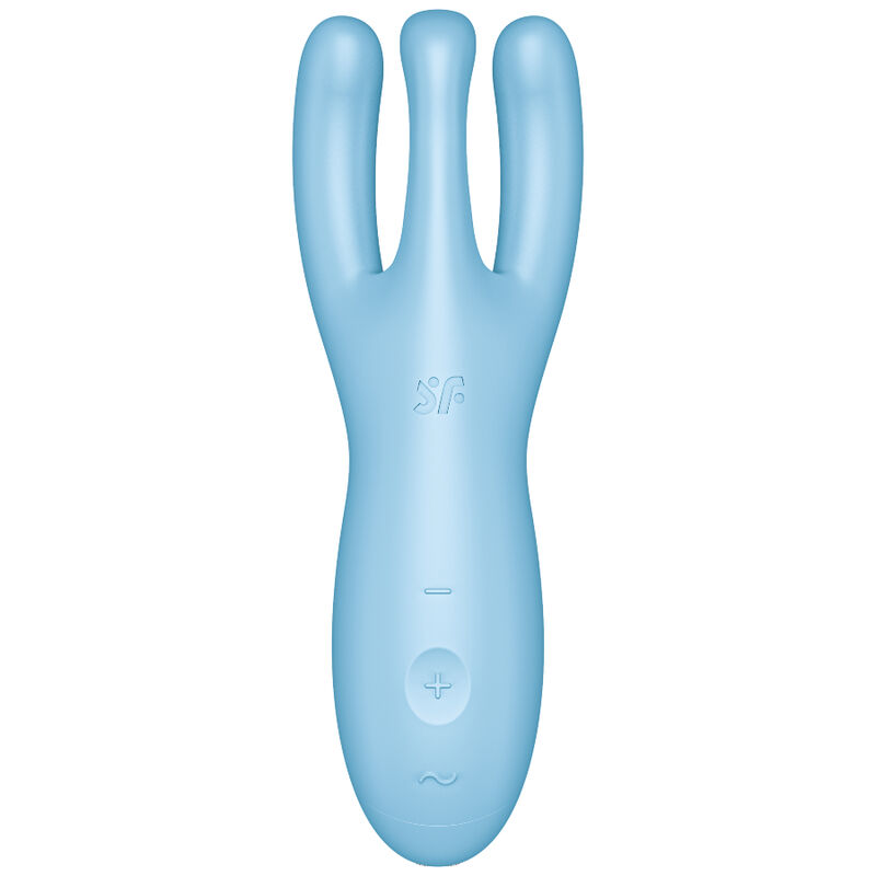 SATISFYER - APPLICATION VIBRATEUR THREESOME 4 BLEU - Image 2