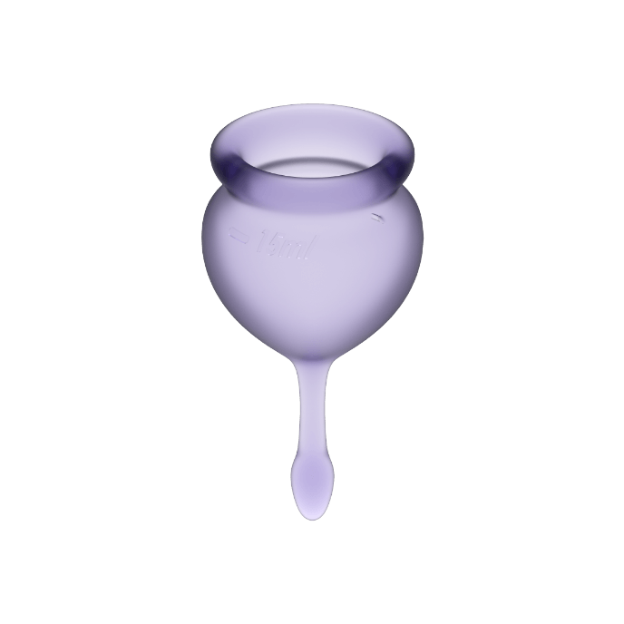 SATISFYER - FEEL GOOD MENSTRUAL CUP PURPLE 15 + 20 ML - Image 2