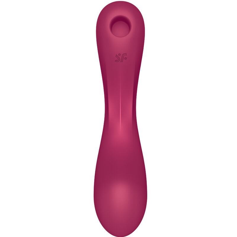 SATISFYER - CURVE TRINITY 1 AIR PULSE VIBRATION RED - Image 4