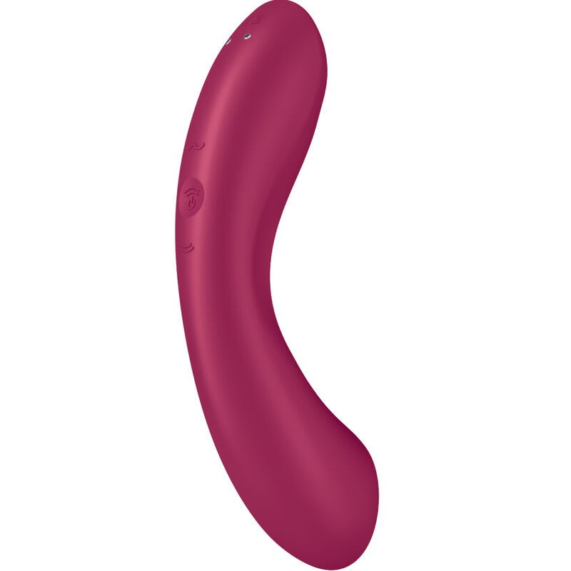 SATISFYER - CURVE TRINITY 1 AIR PULSE VIBRATION RED - Image 5
