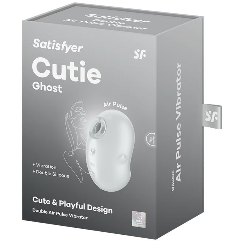 Satisfyer - Cutie Ghost Vibrateur  Poser Blanc - Image 5