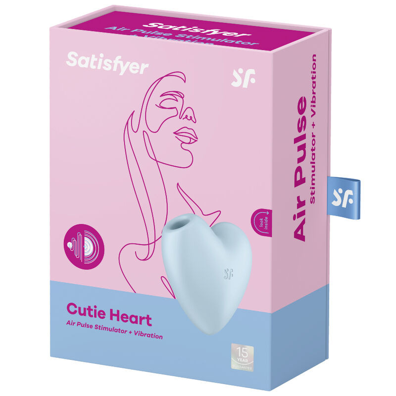 Satisfyer - Cutie Heart Stimulateur Et Vibrateur De Pulse D'air Bleu - Image 4