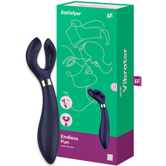 Satisfyer - Endless Fun Multi Vibrateur 3 Bleu - Image 3