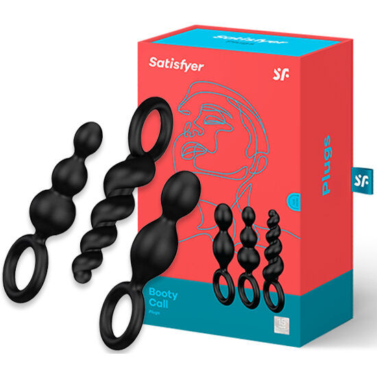 Satisfyer - Jeu De Bouchons Anal 3 Pcs Noir - Image 2