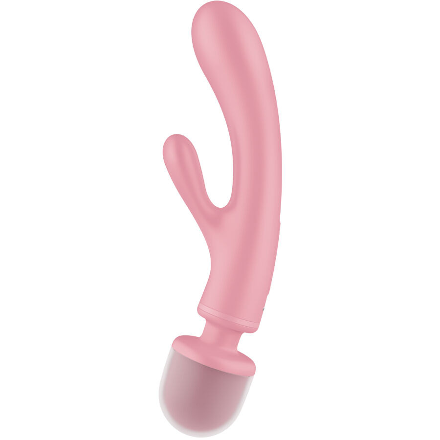 SATISFYER - TRIPLE LOVER ROZE VIBRATOR MASSAGER - Image 3