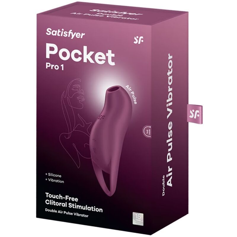 Satisfyer - Pocket Pro 1 Stimulateur De Clitoris Grenat - Image 5