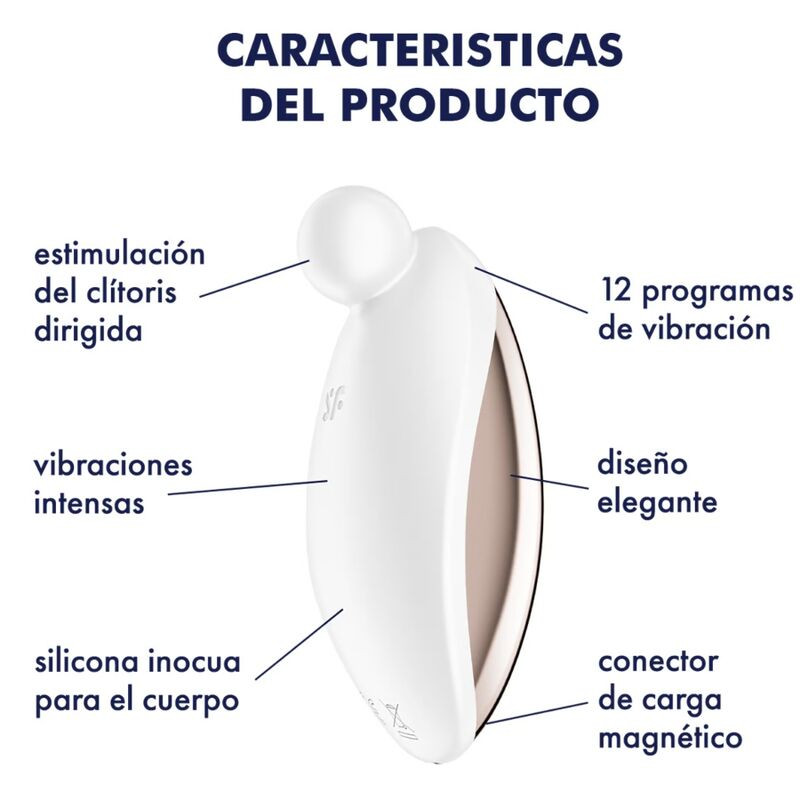 Satisfyer - Spot On 2 Vibrateur Lay-On Blanc - Image 4