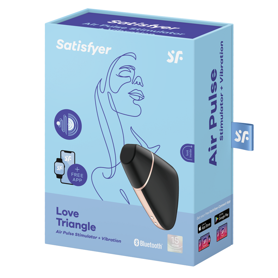 Satisfyer - Stimulateur Et Vibrateur Air Love Triangle Noir - Image 4