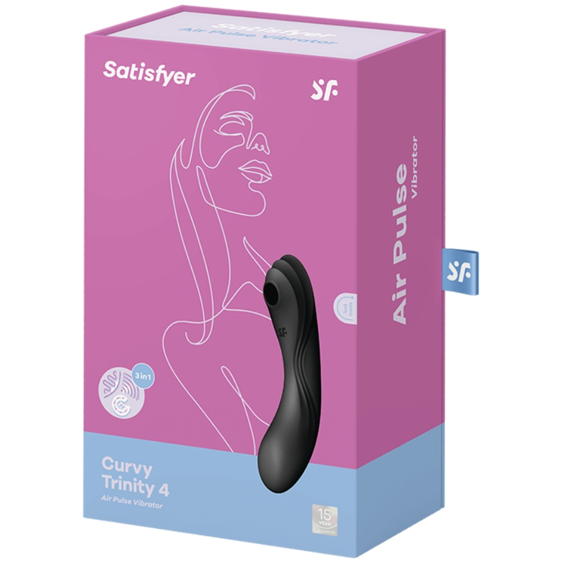 Satisfyer - Stimulateur Et Vibrateur Curvy Trinity 4 Noir - Image 3