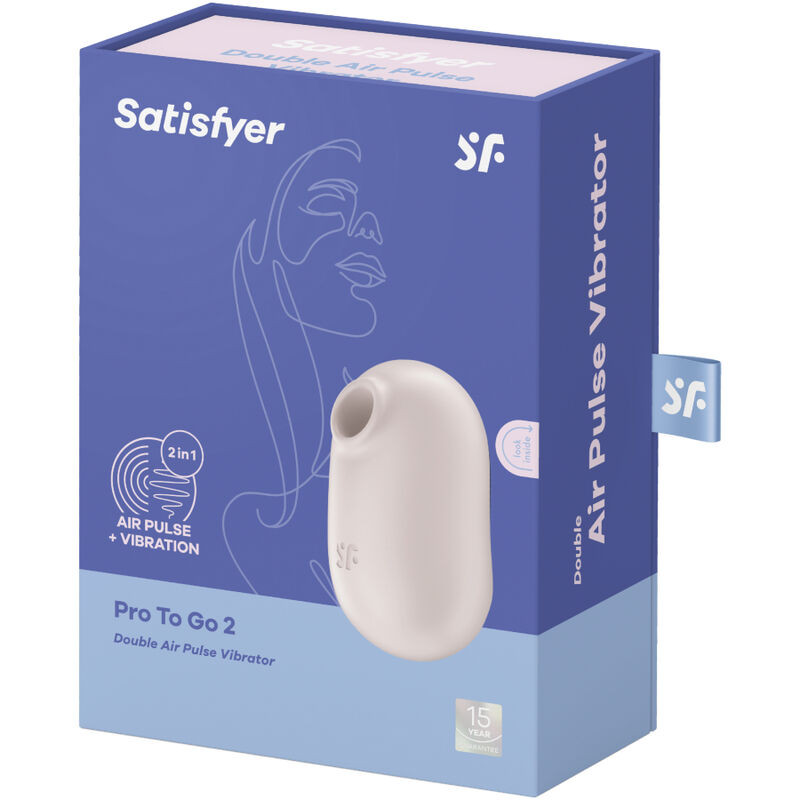 Satisfyer - Stimulateur Et Vibrateur Double Air Pulse Pro To Go 2 Violet - Image 10