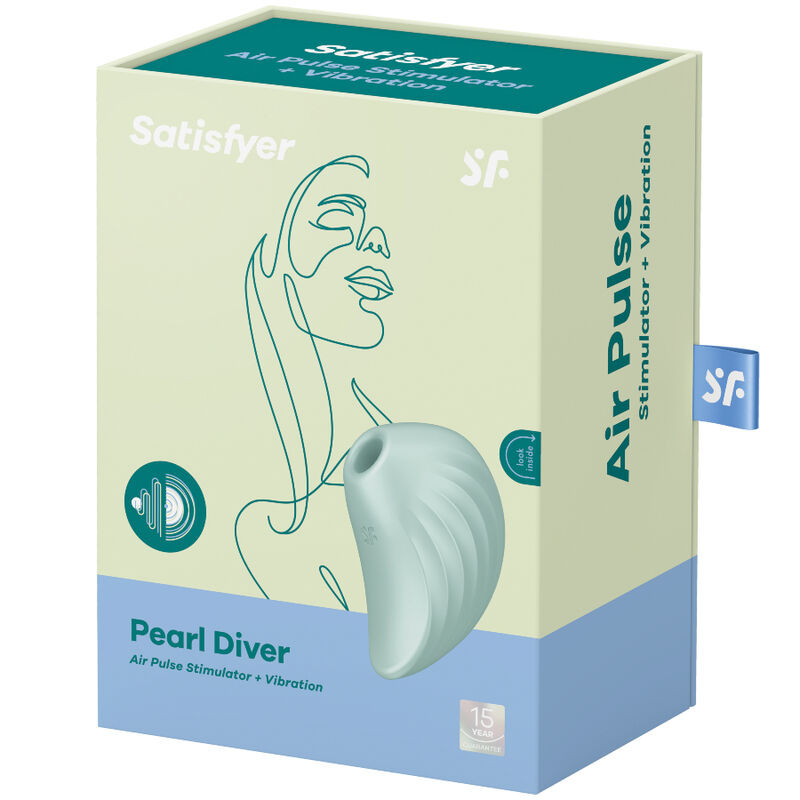 Satisfyer - Stimulateur Et Vibrateur Pearl Diver Vert - Image 4