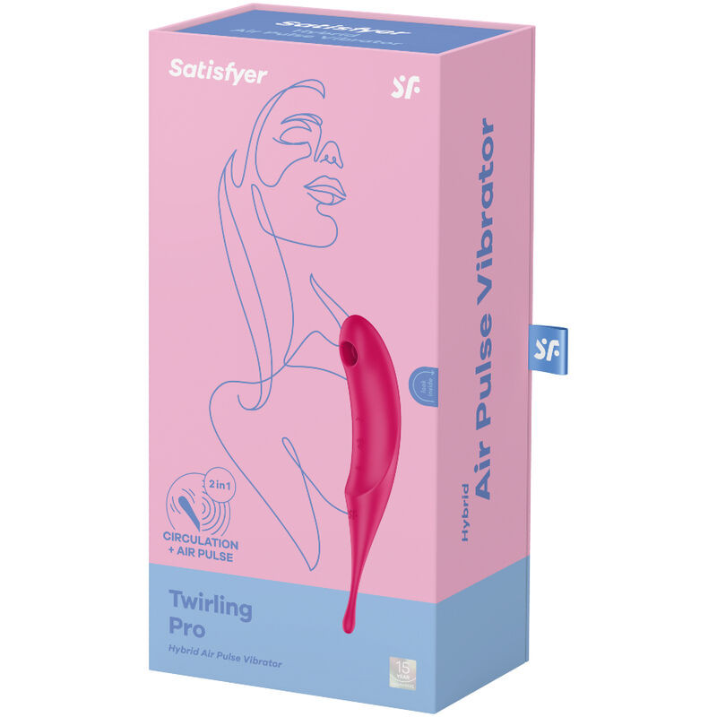 Satisfyer - Stimulateur Et Vibrateur Twirling Pro Air Pulse Rouge - Image 4