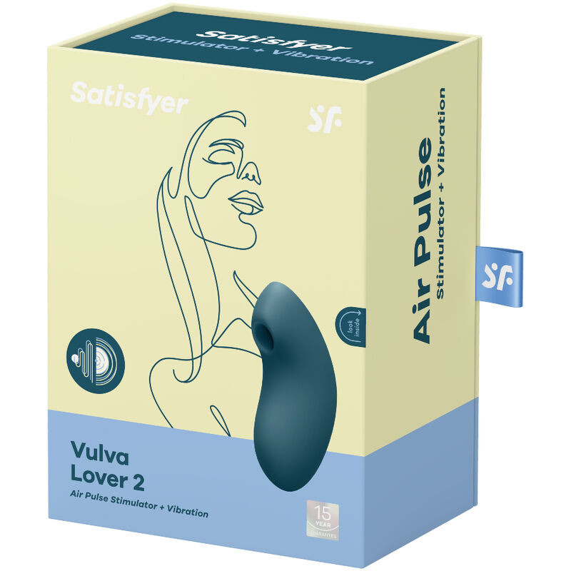 Satisfyer - Stimulateur Et Vibrateur Vulva Lover 2 Air Pulse Bleu - Image 4