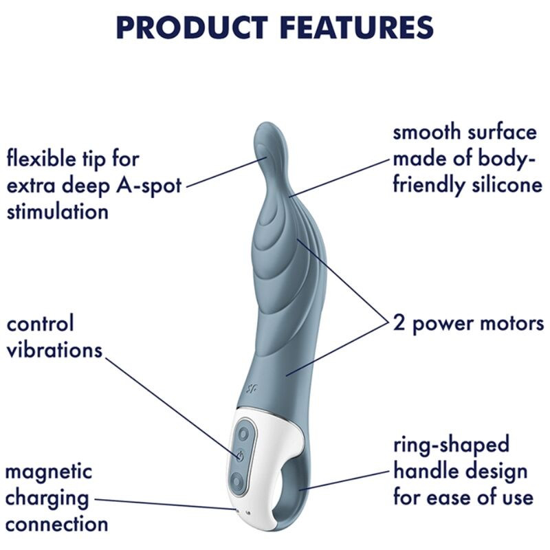 Satisfyer - Vibrateur Amazing 2 Aspot Gris - Image 4