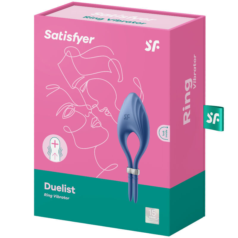 Satisfyer - Vibrateur Anneau Duelist Bleu - Image 4