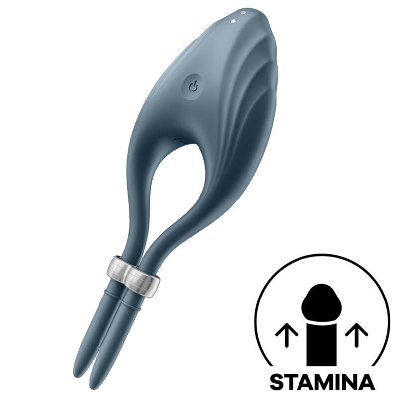 Satisfyer - Vibrateur Anneau Duelist Bleu - Image 5