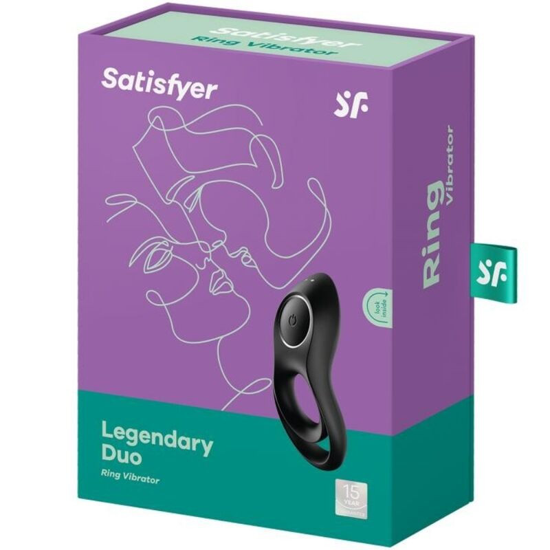 Satisfyer - Vibrateur  Anneau Duo Légendaire Noir - Image 4