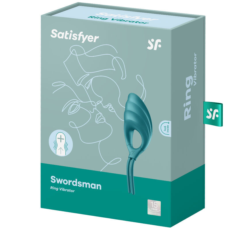 Satisfyer - Swordsman Ring Vibrator Green - Image 4