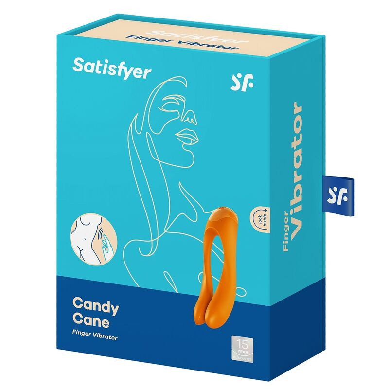 Satisfyer - Vibrator Fingers Candy Cane Oranje - Image 2