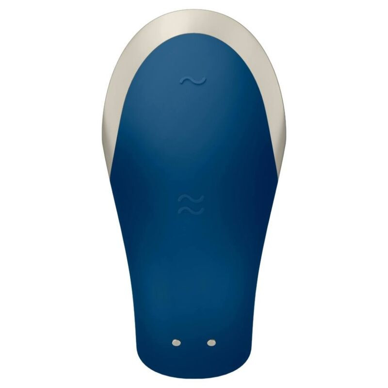 Satisfyer - Vibrateur Double Love Luxury Partner Bleu - Image 3