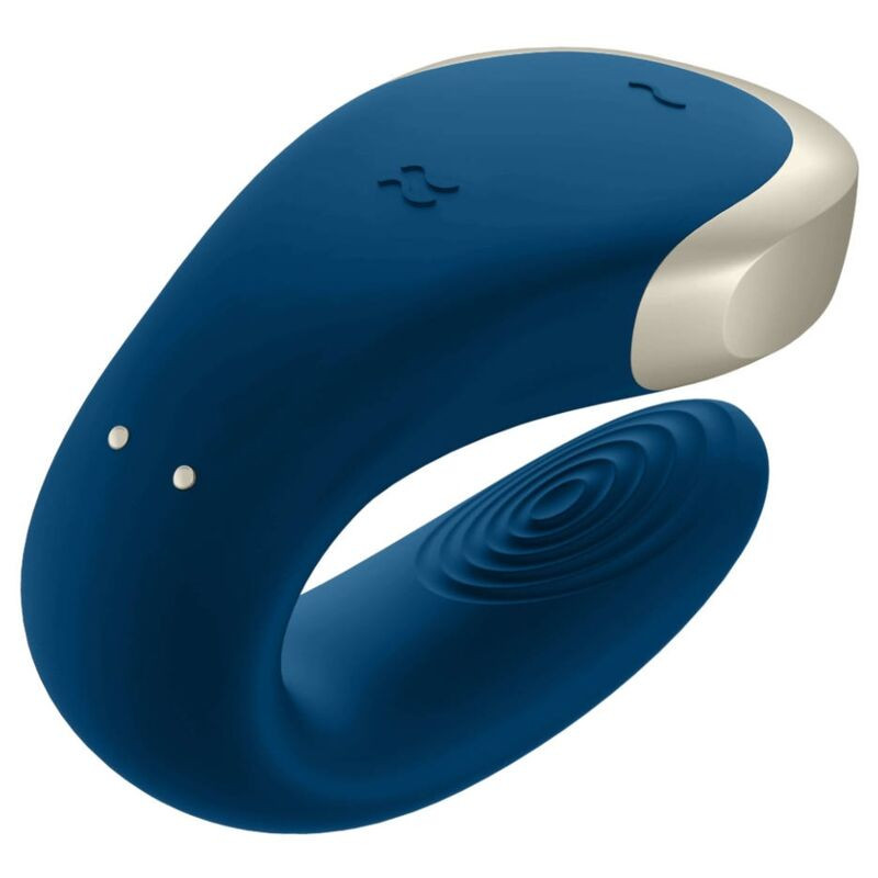 Satisfyer - Vibrateur Double Love Luxury Partner Bleu - Image 4