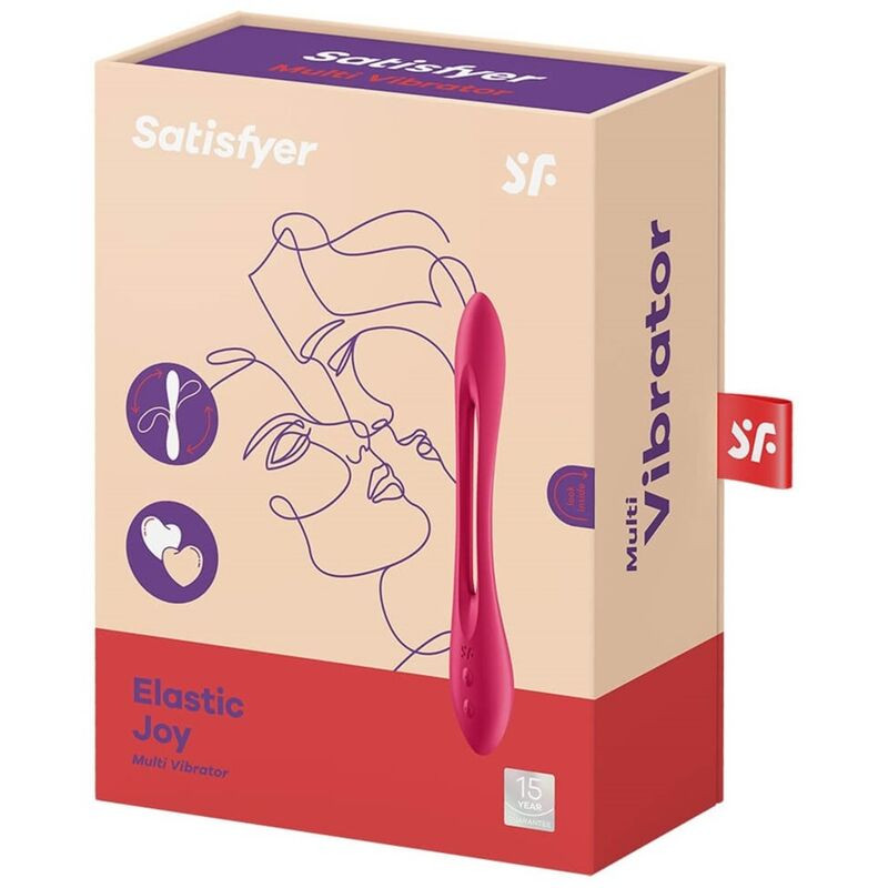 Satisfyer - Vibrateur Multi Elastic Joy Rouge - Image 4