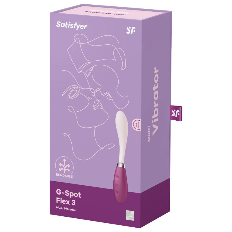 SATISFYER - G-SPOT FLEX 3 MULTI VIBRATOR GREY - Image 8