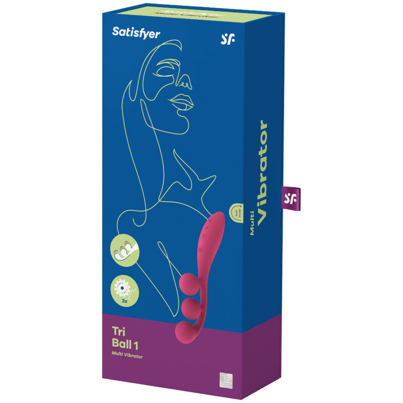 Satisfyer - Vibrateur Multi Tri Ball 1 Rouge - Image 4
