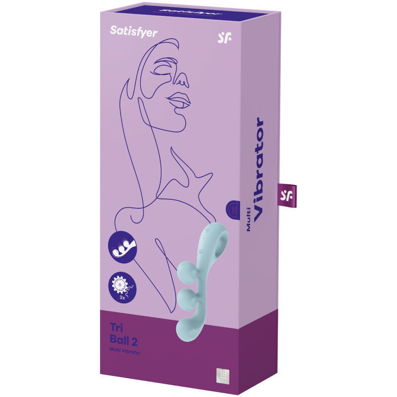 Satisfyer - Vibrateur Multi Tri Ball 2 Bleu - Image 4