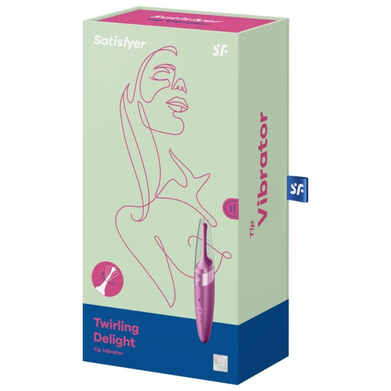 SATISFYER - TWIRLING DELIGHT CLIT TIP VIBRATOR PURPLE - Image 3