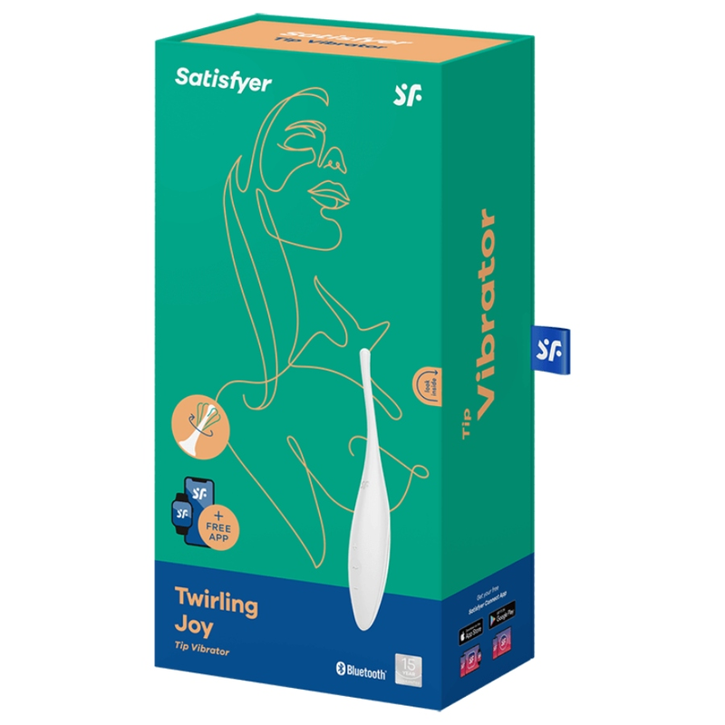 Satisfyer - Vibrateur  Pointe De Clit Twirling Joy Blanc - Image 4