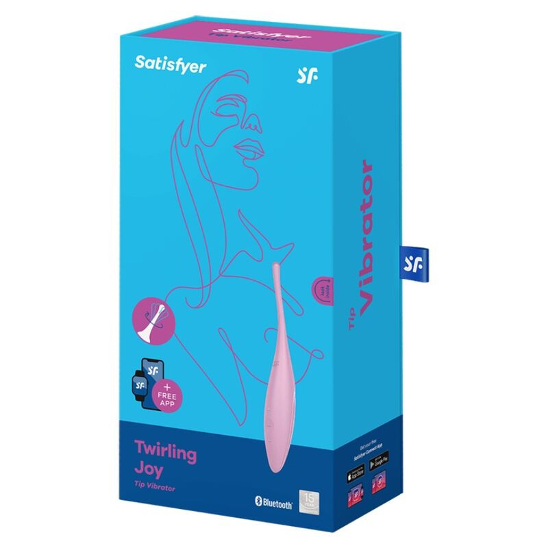 SATISFYER - VIBRATOR PUNT VAN CLIT TWIRLING JOY ROZE - Image 4