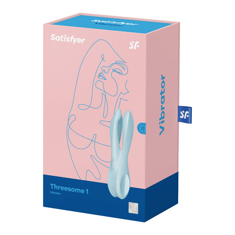 Satisfyer - Vibrateur Threesome 1 Bleu - Image 5