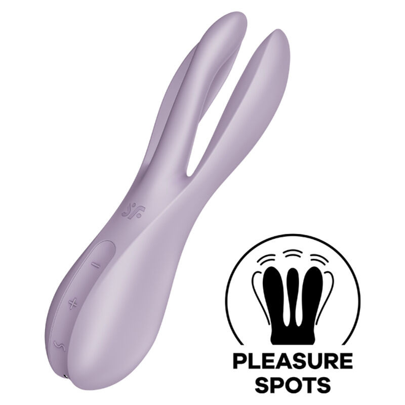 Satisfyer - Vibrateur Threesome 2 Noir - Image 5