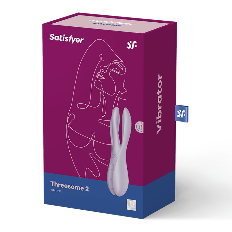Satisfyer - Vibrateur Threesome 2 Noir - Image 9