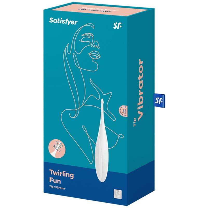 Satisfyer - Vibrateur Twirling Fun Tip Blanc - Image 4