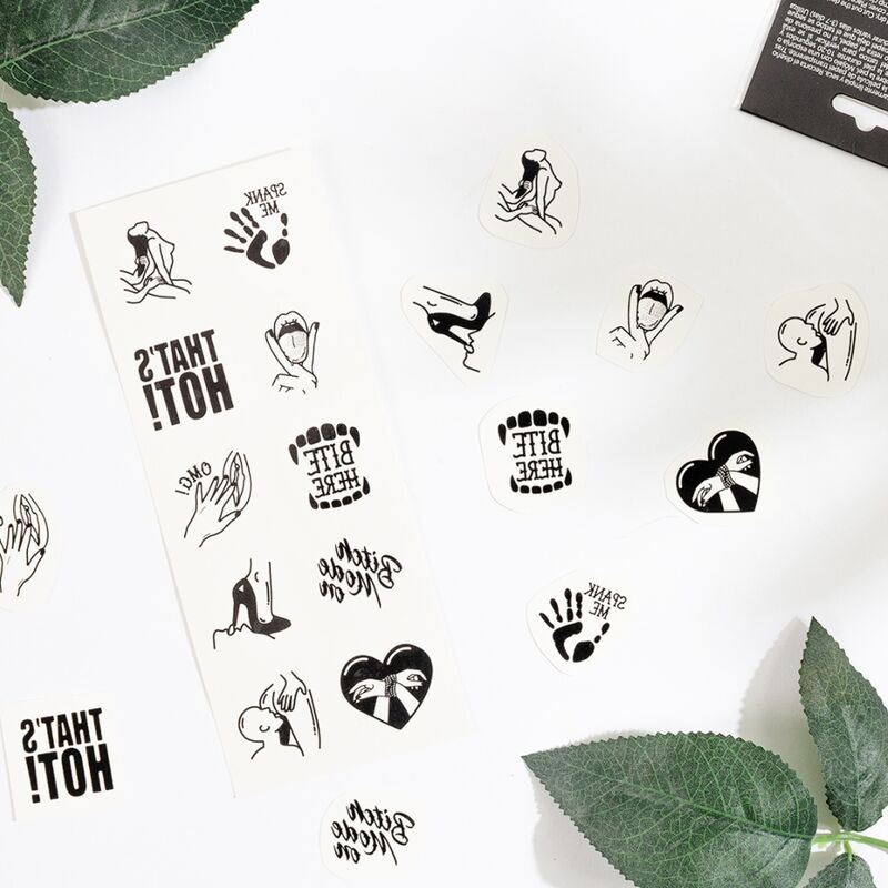 SECRET PLAY - SET OF 10 TEMPORARY TATTOOS KINKY COLLECTION - Image 2
