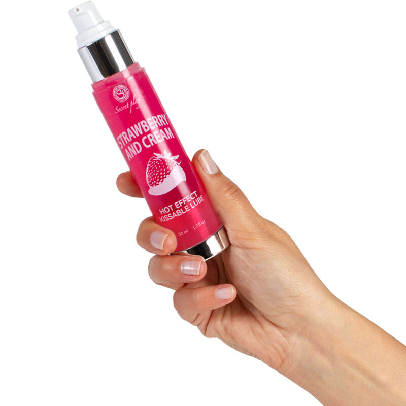 Secretplay - Lubrifiant 2-1 Effet Chaleur Fraise & Crème 50 Ml - Image 2