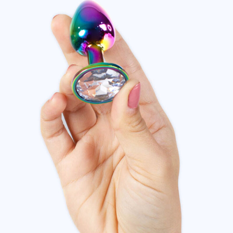 Secretplay - Plug Anal En Métal Arc-En-Ciel Petite Taille 7 Cm - Image 3