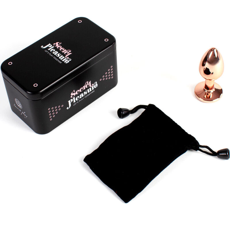 Secretplay - Plug Anal En Métal Or Rose Petite Taille 7 Cm - Image 4
