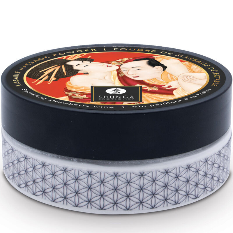 SHUNGA - STRAWBERRY EDIBLE MASSAGE POWDER KIT - Image 3