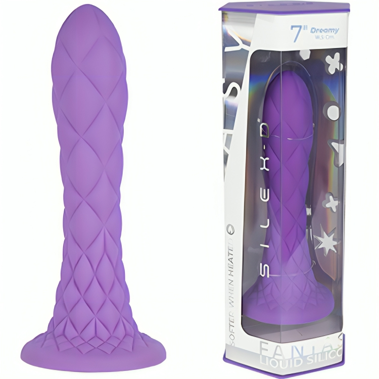 SILEXD - DREAMY DILDO FANTASY SILICONE LIQUIDE THERMORÉACTIF VIOLET 18,5 CM - Image 2