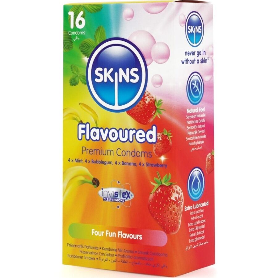Skins - Pack De 16 Préservatifs Premium Multi-Saveurs - Image 2