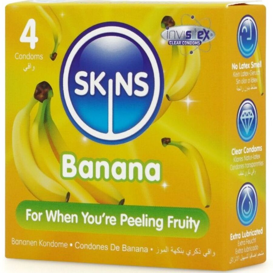 Skins - Pack De 4 Préservatifs Banane Premium - Image 2